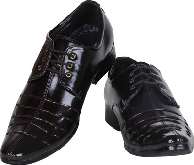 

Kraasa Elegant OfficeWear Lace Up For Men(Brown)