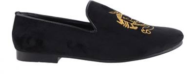 Fashion67 Embroidery on Black Velvet Slip-on Slip On