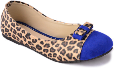 Myra Leopard Print Bellies For Women(Blue
