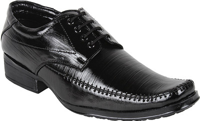 

Kraasa Plain Design Lace Up Shoes For Men(Black)