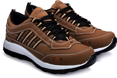 Corpus Density Running Shoes For Men(Brown) available at flipkart for Rs.479