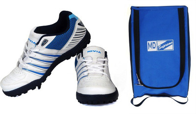 

Nivia Caribbean + MD Bag Cricket Shoes For Men(White)