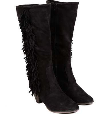 

TEN TEN Women's Tan Knee Length Boots Boots For Women(Tan), Black