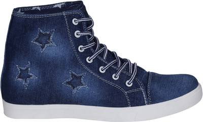 Kraasa Premium Denim Sneakers, Boots