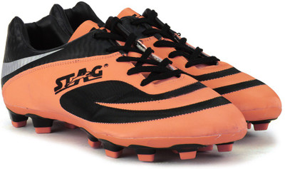 

Stag Valento Football Shoes For Men(Black, Orange