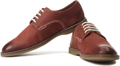 

Clarks Farli Walk Corporate Casuals For Men(Red, Red leather