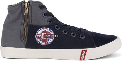 Lee Cooper Men Mid Ankle Canvas Sneakers