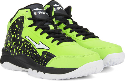 

Erke Basketball Shoes For Men(Green, Lime green