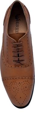 Hirel's Men Tan Oxford Brogues Lace Up