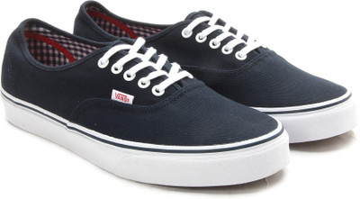 

Vans AUTHENTIC Men Sneakers For Men(Blue, (twill & gingham) dress blues/true white