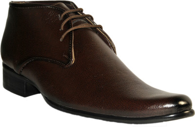 

Leather Chief Party Wear Shoes For Men(Brown