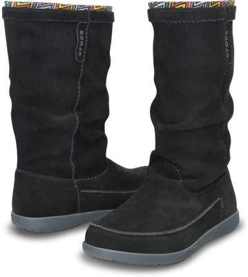 

Crocs Adela Suede Boot W Boots For Women(Black