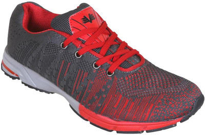

Vijayanti V-Knit Running Shoes For Men(Grey, Red