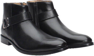 

Brune BLACK LEATHER BRYCE BOOT Monk Strap For Men(Black