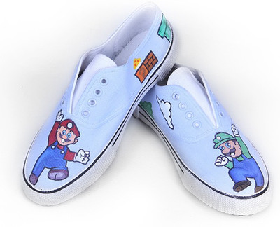 

F-Gali The Mario Low Top Canvas Shoes Canvas Shoes For Women(Multicolor