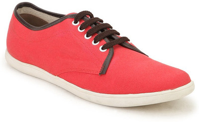 Arkour Argus Derby Canvas Shoes For Men(Red, Brown
