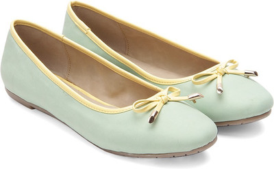 Bata MARGERY Bellies For Women(Green, Light.green