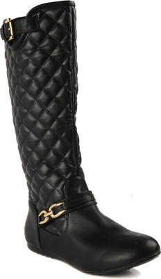 

Flat n Heels Boots For Women(Black)