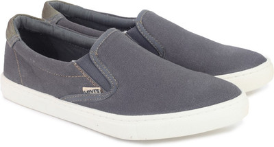 

Levi's CANVAS SNEAKER/SLIPON Loafers For Men(Blue, Black