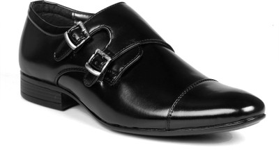 

Levanse Monk Strap For Men(Black, Matte black
