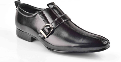 

Levanse Monk Strap For Men(Black, Matte black