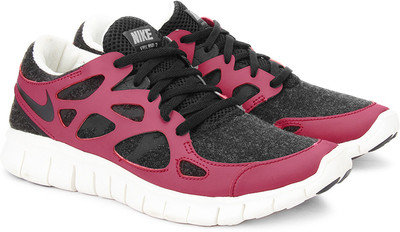 

Nike Wmns Free Run+ 2 Ext Running Shoes For Women(Black, Pink, White, 16
