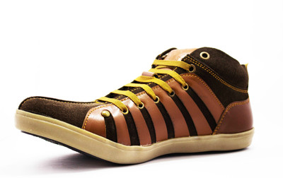 

Molessi Molessi Brown Leather Casual Shoes Lace Up Shoes For Men(Brown, 03;brown