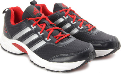

ADIDAS ERMIS M Men Running Shoes For Men(Black, White, Silver), Ntgrey/metsil/black