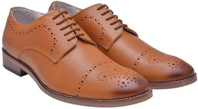 Hirel's Geniune Leather Cap Toe Derby Lace Up