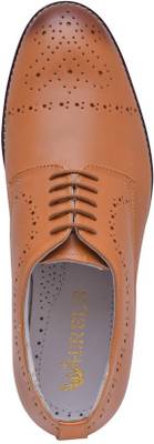 Hirel's Geniune Leather Cap Toe Derby Lace Up
