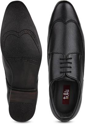 Tufli Wingtip Black Formal Lace Up