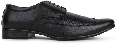 Tufli Wingtip Black Formal Lace Up