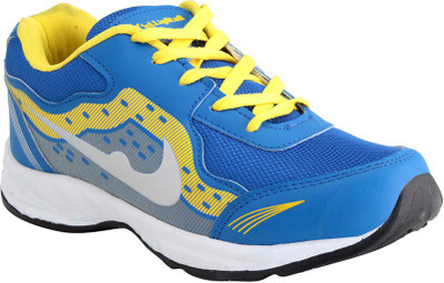 

Elligator Stylish & Trendy Running Shoes For Men(Blue, Blue-yellow