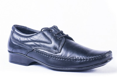 

Tanny Shoes Leather Black Formal Lace Up Shoes For Men(Black)