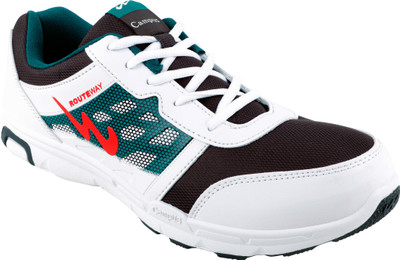 

Action Campus RouteWay Synthetic and Nylon Mesh Sports Shoes Walking Shoes For Men(White, White dark grey