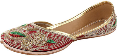 

Saashiwear Punjabi Women Jutis For Women(Red)