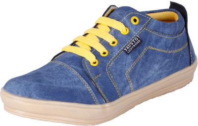 FAUSTO Blue Men's Sneakers For Men(Blue)