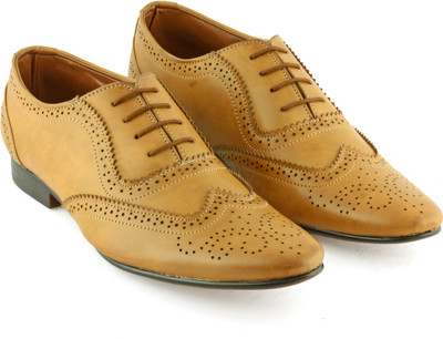 

Chris Brown Old Irish Wingtip Tan Lace Up For Men(Tan