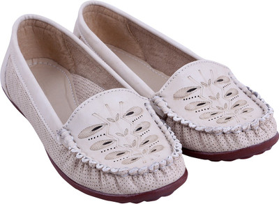 

Adorn New Look Loafers For Women(Beige, Cream