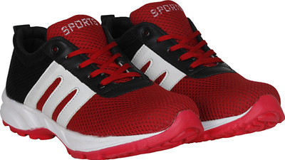 

Kraasa Kate Running Shoes For Men(Multicolor, Red::white::black