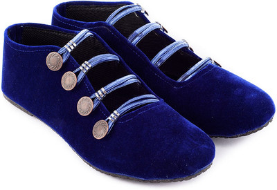 Myra Party Wear Bellies For Women(Blue