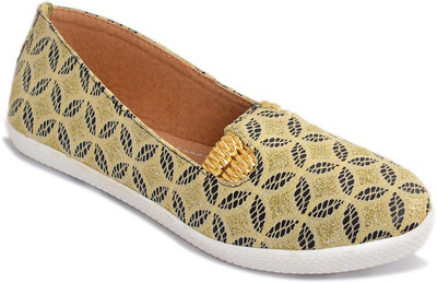 

Myra Beautiful Thread Work Canvas Shoes For Women(Black)