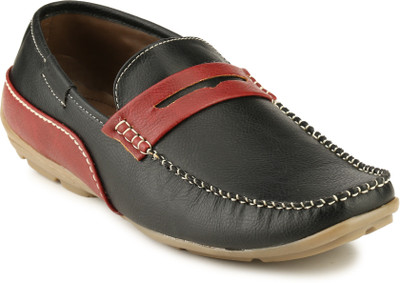 

Mactree Mw66 Loafers For Men(Black, Red