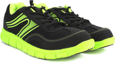 

Nivia Canter Men Running Shoes For Men(Black, Green, Black/p.green