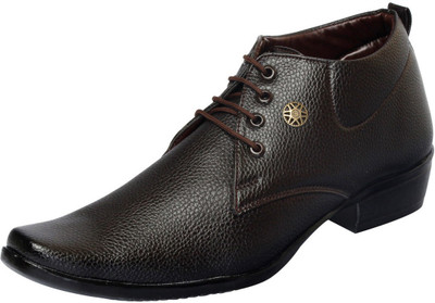 

FAUSTO Trendy Lace Up For Men(Brown