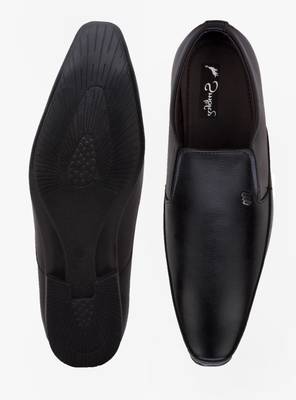 Smoky Black Formal Shoes Slip On
