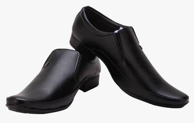 Smoky Black Formal Shoes Slip On