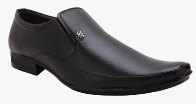 Smoky Black Formal Shoes Slip On