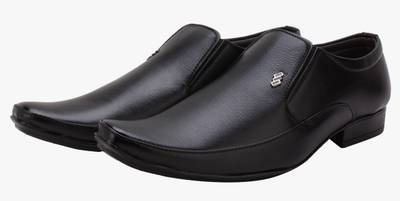 Smoky Black Formal Shoes Slip On