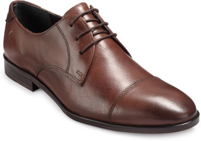 

Teakwood Derby Lace Up For Men(Brown